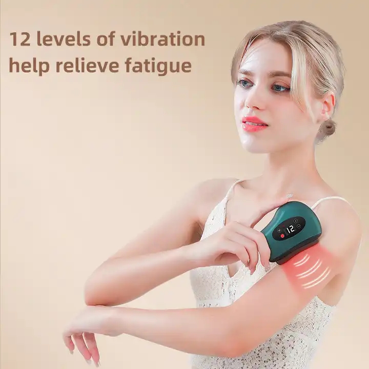 Red Bianstone  Scraping Board- Massager intelligent facial electric scraping instrument- meridian brush- beauty massager