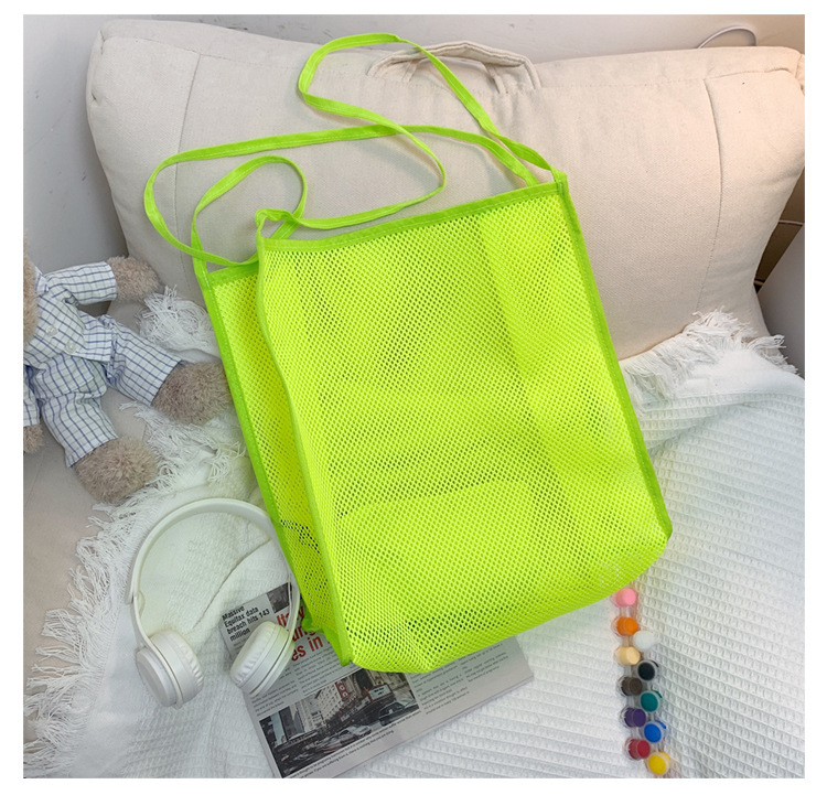 Ins Style - Sheer gauze shoulder Bag - Fashion - Light Beach Bag - Swimming