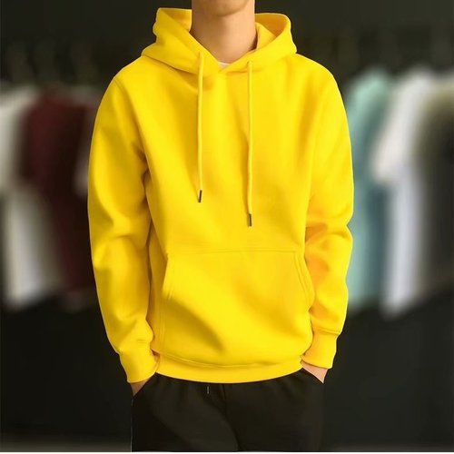 Men Oversized Long Sleeve Loose Casual Fleece Pullover Plain Men's Hoodies Unisex