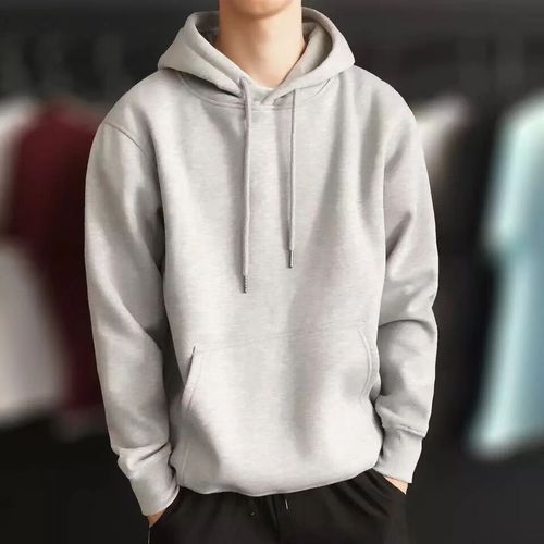 Men Oversized Long Sleeve Loose Casual Fleece Pullover Plain Men's Hoodies Unisex
