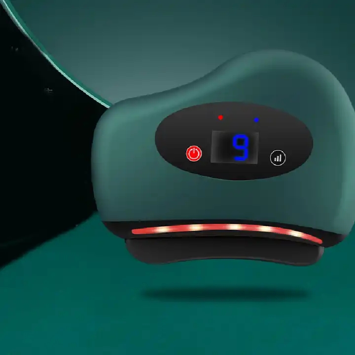Red Bianstone  Scraping Board- Massager intelligent facial electric scraping instrument- meridian brush- beauty massager