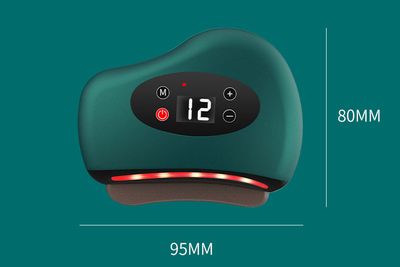 Red Bianstone  Scraping Board- Massager intelligent facial electric scraping instrument- meridian brush- beauty massager