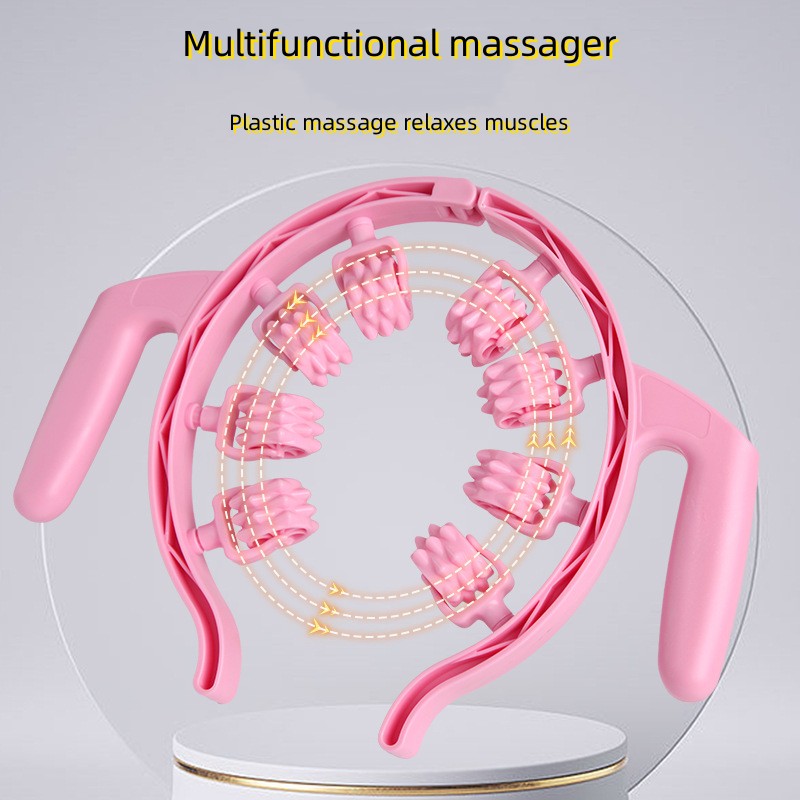 Multifunctional massager-Massage Roller Exerciser -Wheeled Relaxation Muscle- Pilates Exercise- Yoga Equipment