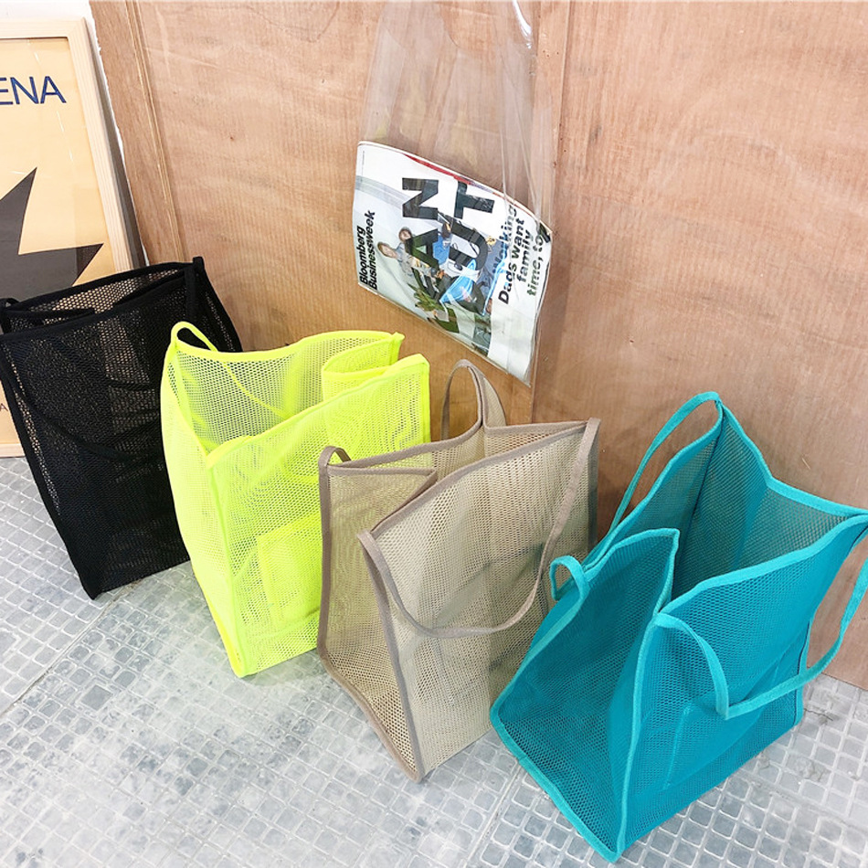 Ins Style - Sheer gauze shoulder Bag - Fashion - Light Beach Bag - Swimming