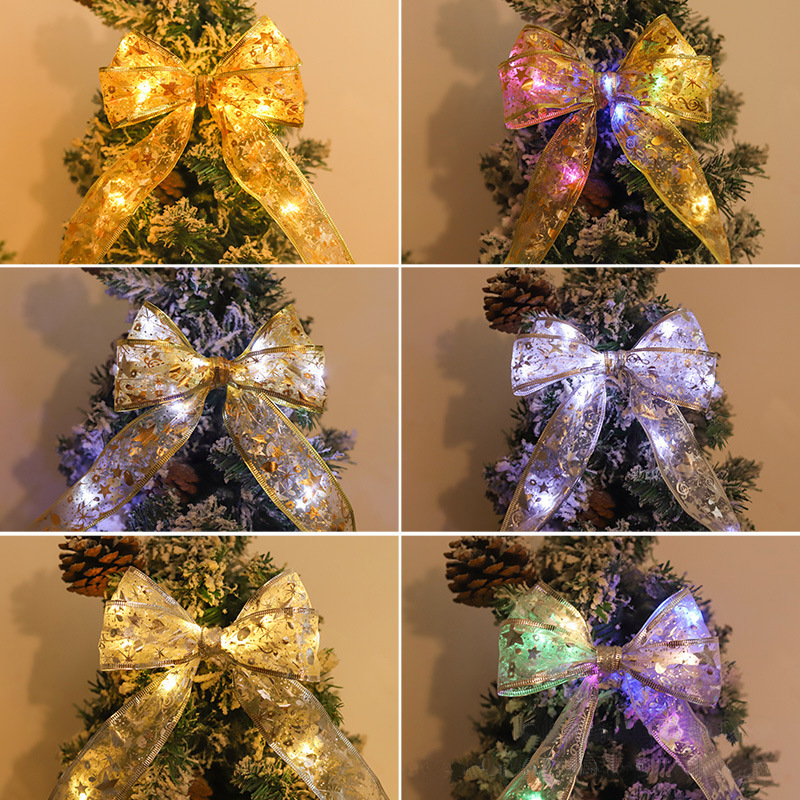 Ribbon light string - Christmas tree decoration light -LED light - satin string light - decorative ribbon
