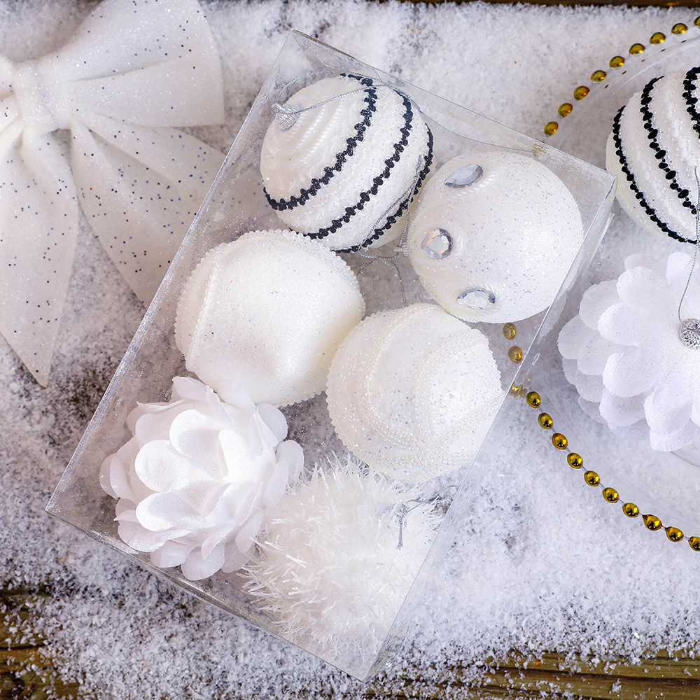 Christmas Decorations - Small fragrant Christmas ball - Drop ball - Foam ball - Small pendant - Window scene layout