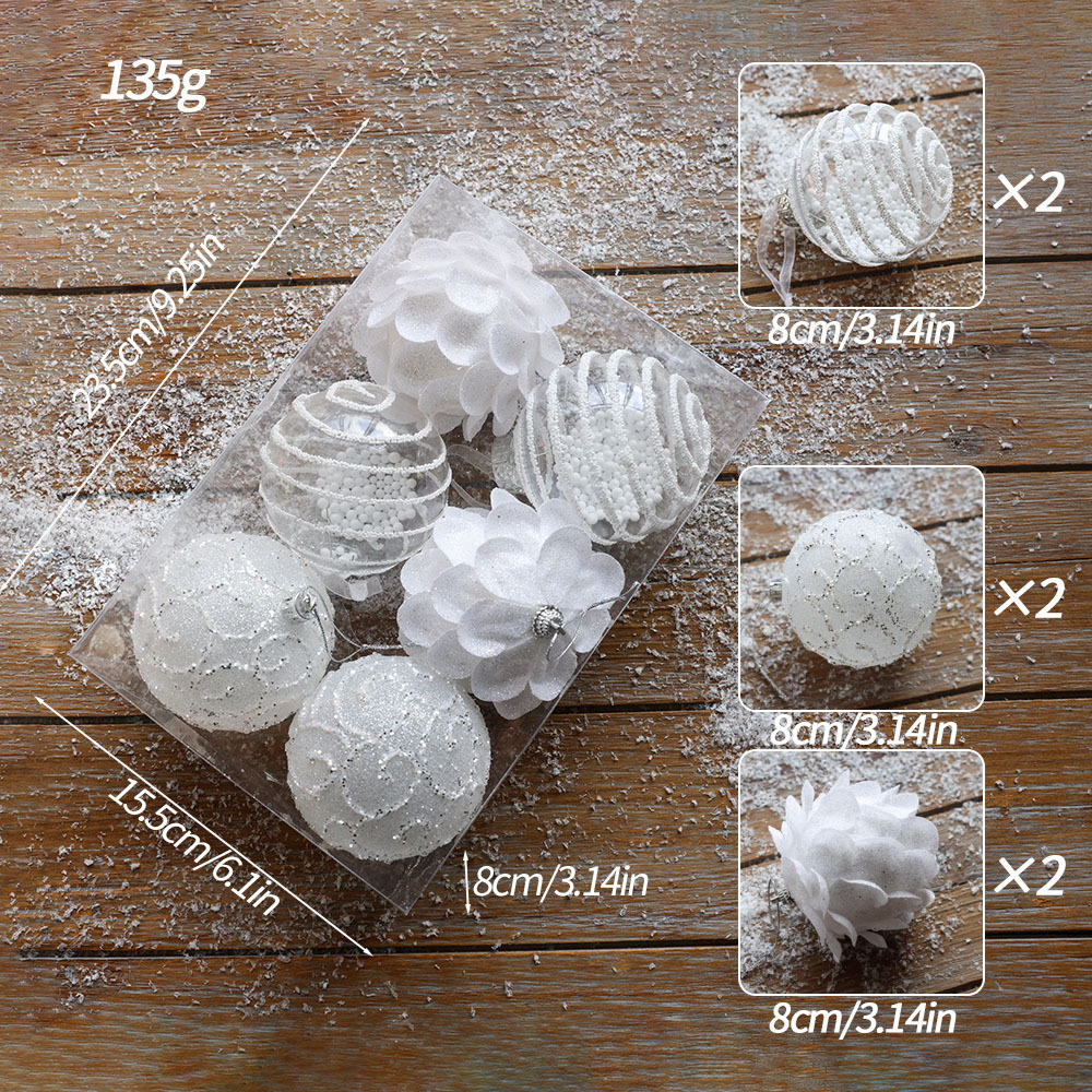 Christmas Decorations - Small fragrant Christmas ball - Drop ball - Foam ball - Small pendant - Window scene layout