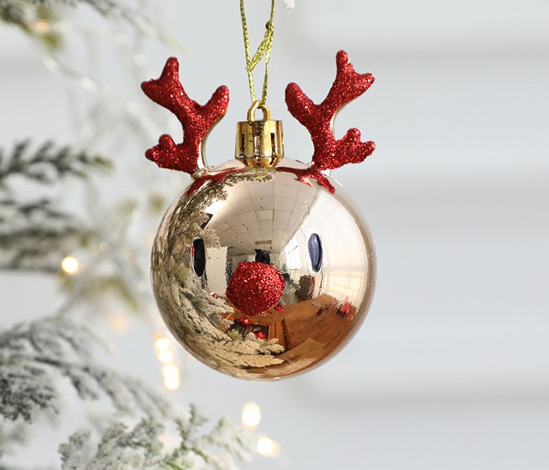 Christmas Decorations - Elk Scene Decoration - Christmas Tree Hangings - Pendants - Hanging balls