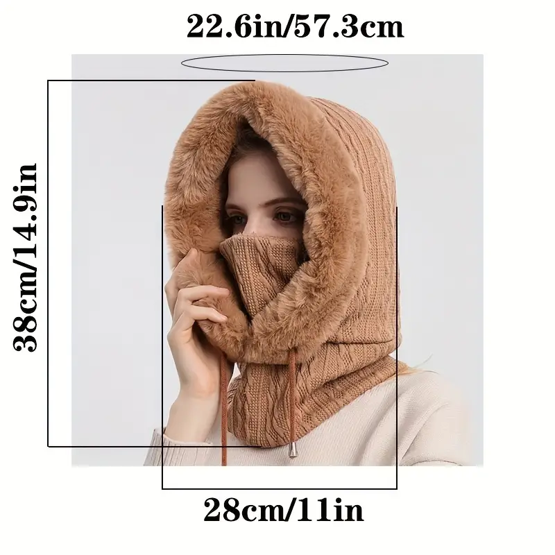 Stay Warm This Winter: 2-in-1 Neck Warmer & Hood for Outdoor Riding & Skiing