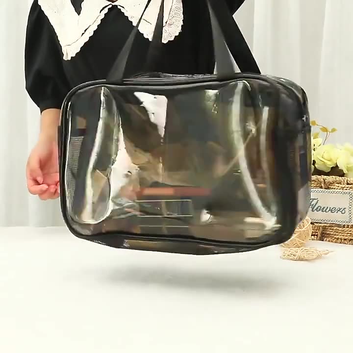 PVC dry and wet separation toiletry kit