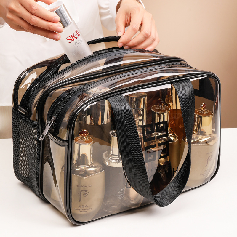 PVC dry and wet separation toiletry kit