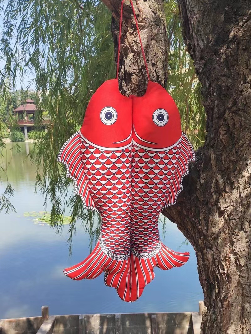 Carp wall hanging decoration for fish fabric art pendants