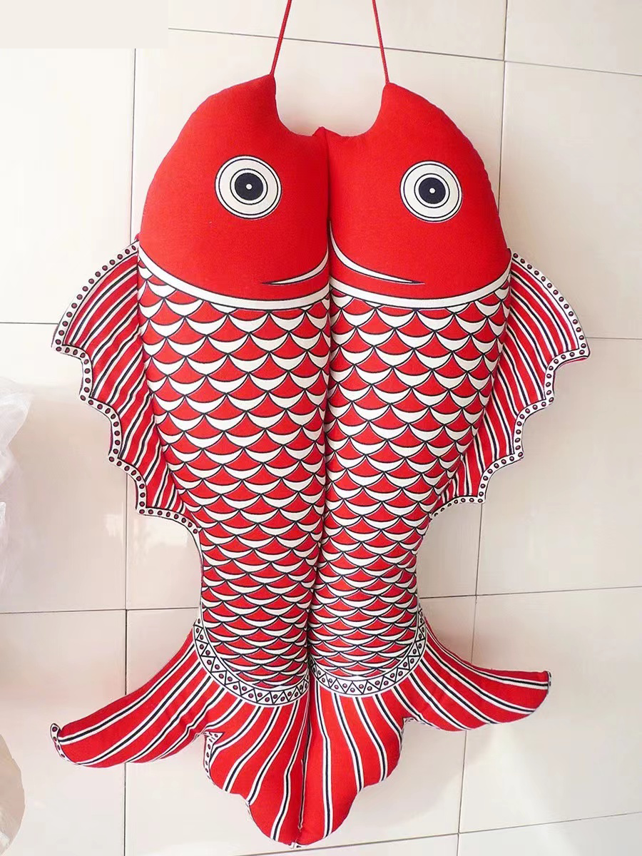 Carp wall hanging decoration for fish fabric art pendants