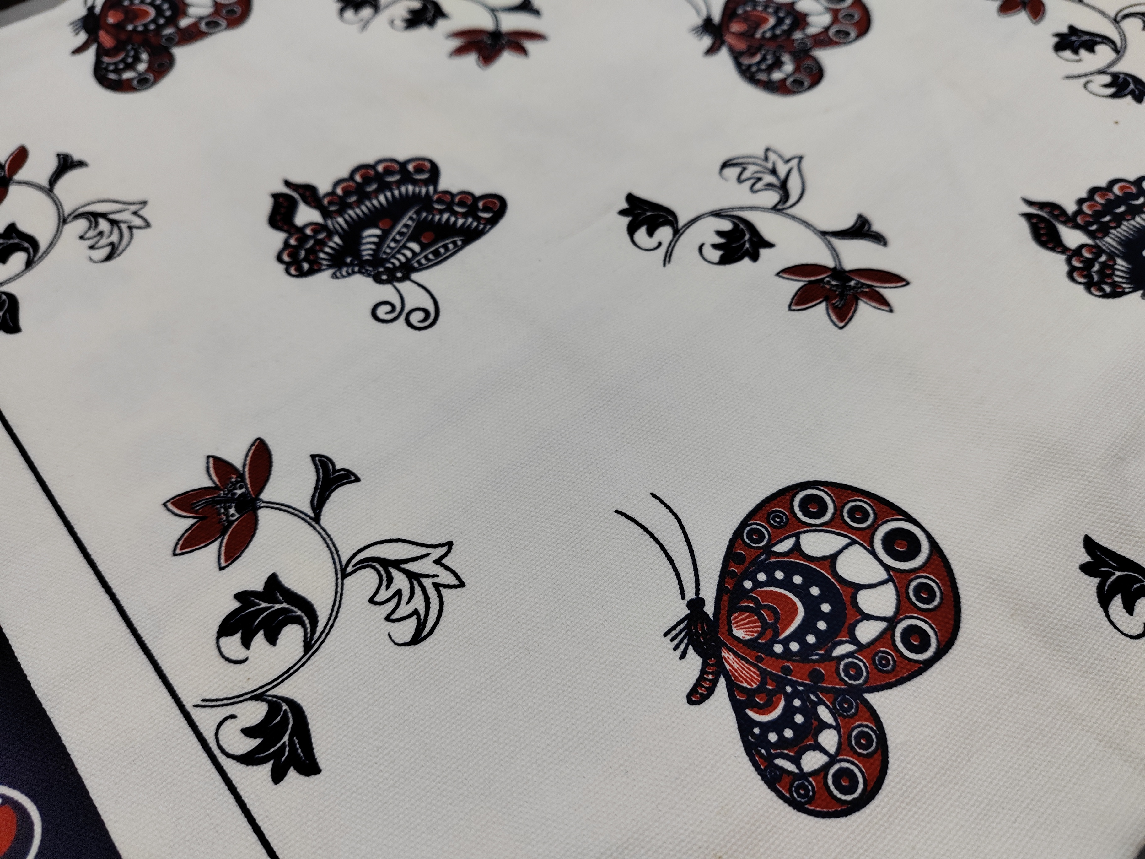 Chinese traditional tie dyeing process tablecloth printed fabric