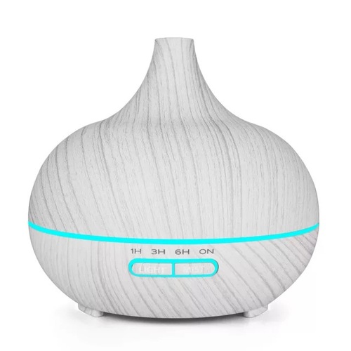 2023 Hot Sale Ultrasonic Air Humidifier 500ml Wood Grain Electric Essential Oil Aroma Diffuser With Remote Control