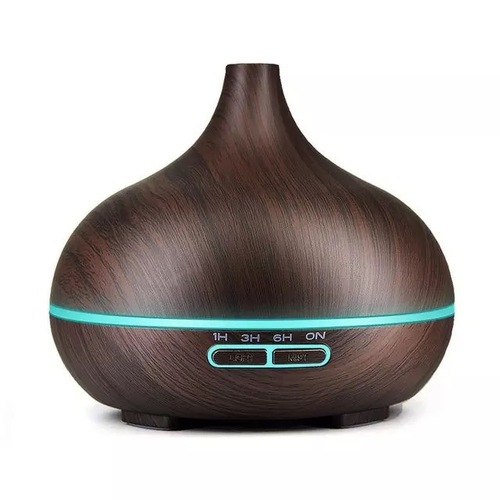 2023 Hot Sale Ultrasonic Air Humidifier 500ml Wood Grain Electric Essential Oil Aroma Diffuser With Remote Control