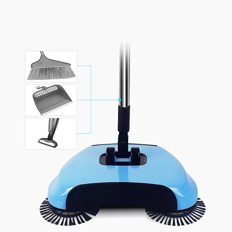 Hand Push Magic Broom & Dustpan Floor Sweeper Set Efficient Broom for Quick Clean Up