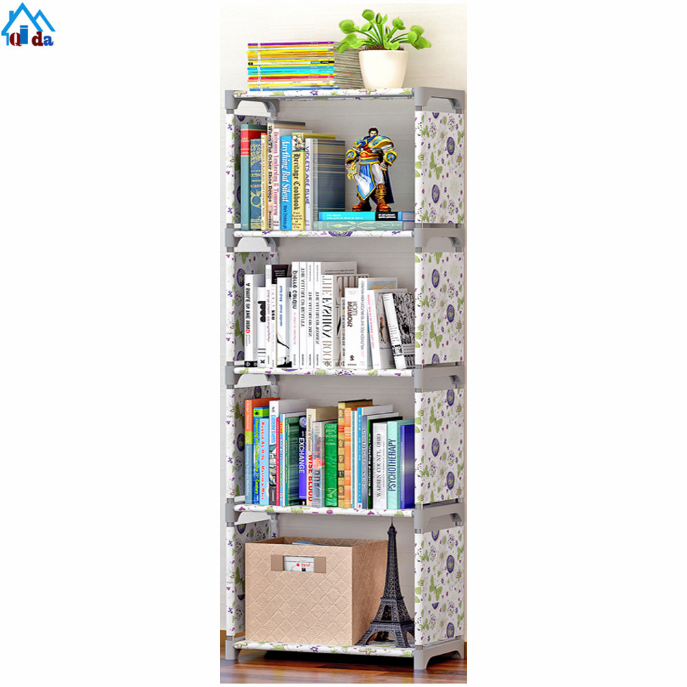 6 cubes PVC material cheap bookcase for sale