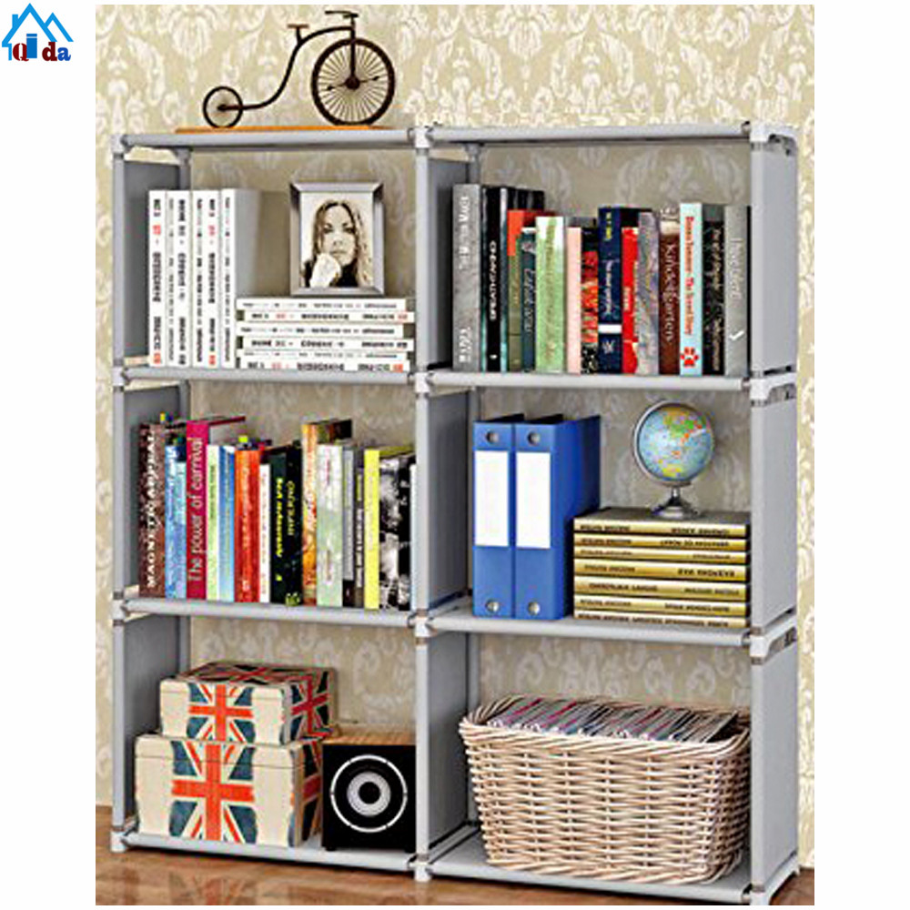Folding and movable bookcase with ladder