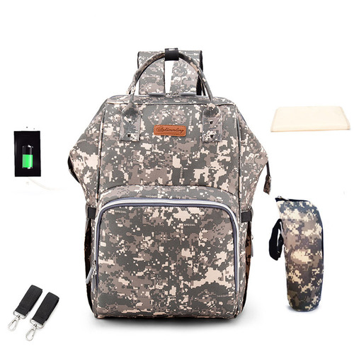 Hot Mummy diaper bag backpack multi-function large capacity baby diaper bag travel mommy baby bags diaper with USB 