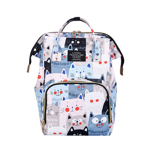 Hot sela  Large Capacity Waterproof Daily Multifunctional Prints Diaper Nappy Backpack Bag Mommy Bag