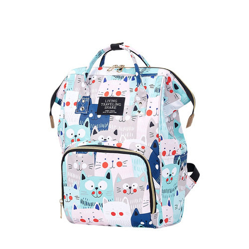 Hot sela  Large Capacity Waterproof Daily Multifunctional Prints Diaper Nappy Backpack Bag Mommy Bag