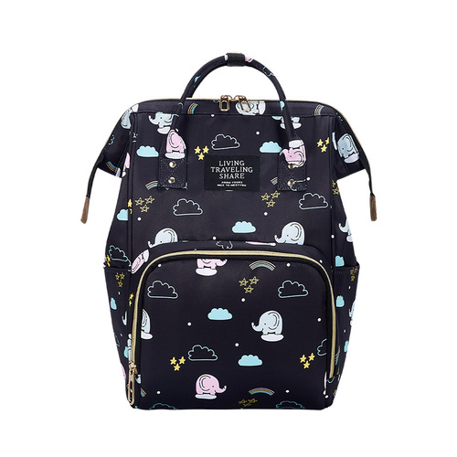 Hot sela  Large Capacity Waterproof Daily Multifunctional Prints Diaper Nappy Backpack Bag Mommy Bag