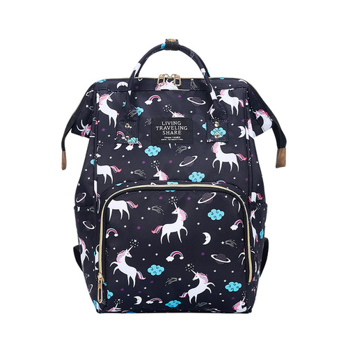 Hot sela  Large Capacity Waterproof Daily Multifunctional Prints Diaper Nappy Backpack Bag Mommy Bag