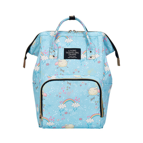 Hot sela  Large Capacity Waterproof Daily Multifunctional Prints Diaper Nappy Backpack Bag Mommy Bag