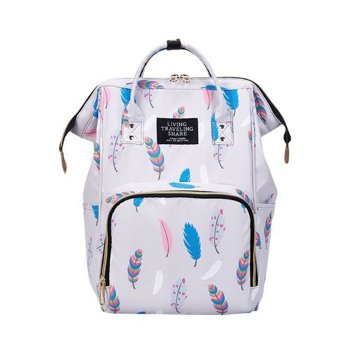 Hot sela  Large Capacity Waterproof Daily Multifunctional Prints Diaper Nappy Backpack Bag Mommy Bag