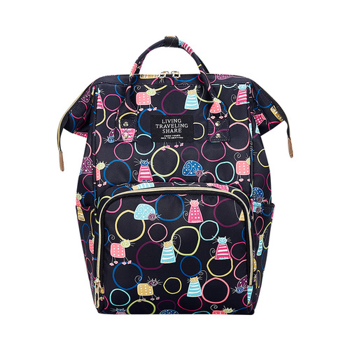 Hot sela  Large Capacity Waterproof Daily Multifunctional Prints Diaper Nappy Backpack Bag Mommy Bag