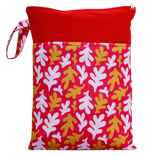 Reusable baby cloth diaper wet bags Printed Waterproof  Baby Diaper Wet Dry Bags wet clothes bag