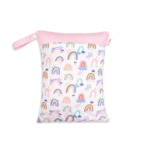 Christmas Cloth Diapers Wet Bags Washable Travel Wet Dry Bags for Baby Beach Pool Gym Bag for Swimsuits Wet Clothes