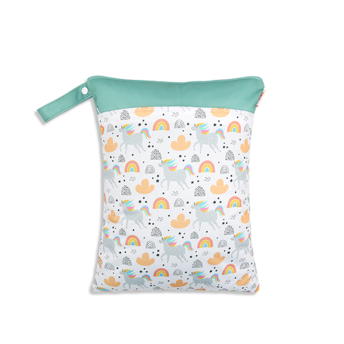 Christmas Cloth Diapers Wet Bags Washable Travel Wet Dry Bags for Baby Beach Pool Gym Bag for Swimsuits Wet Clothes