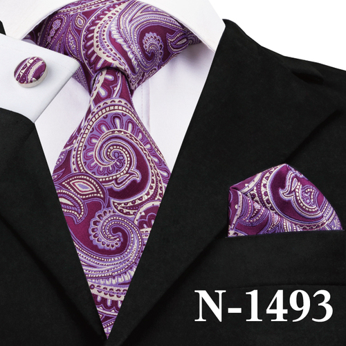 LELE Italian Silk Ties Men Gravatas  Ties Paisley Business Import Silk Neck Tie