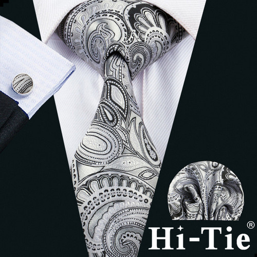 LELE Italian Silk Ties Men Gravatas  Ties Paisley Business Import Silk Neck Tie