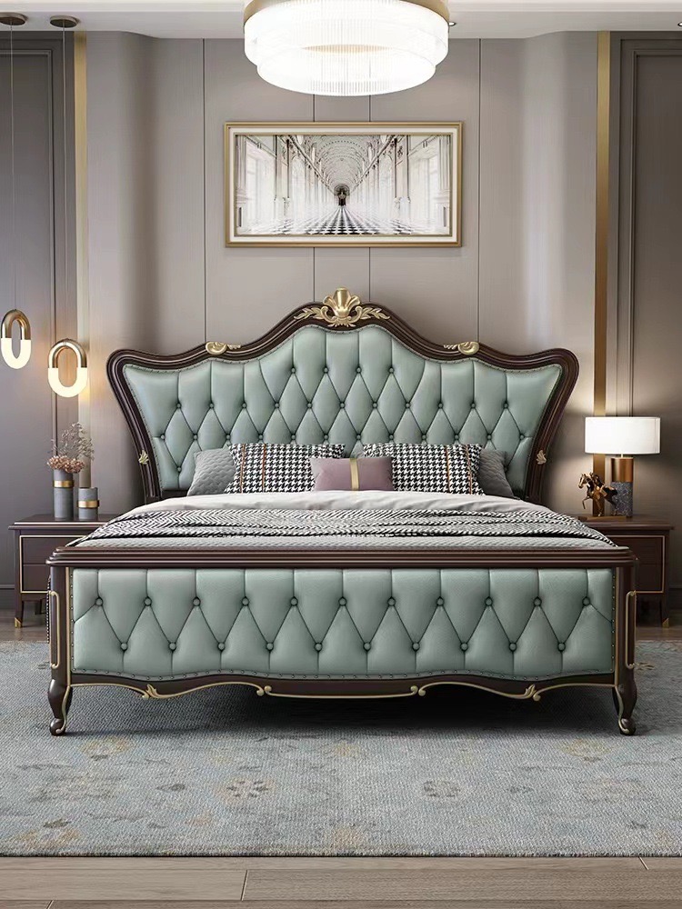 french style wooden bed frames made from solid wood
