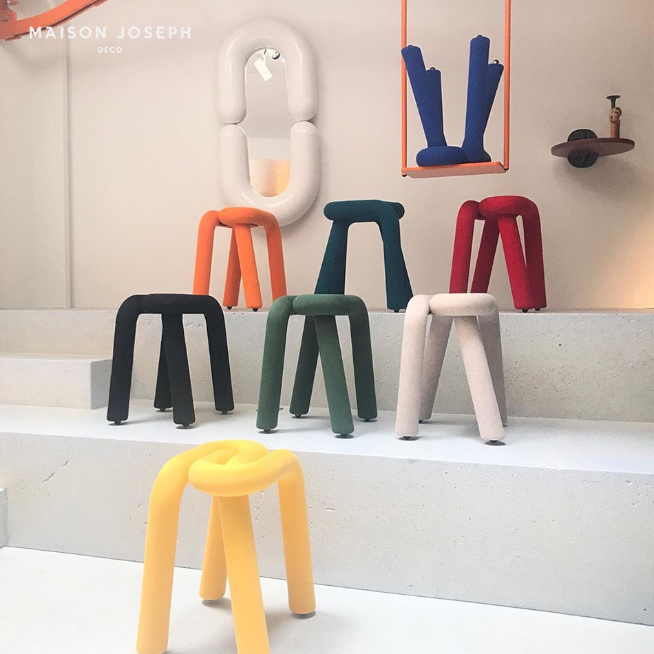 Designer Bold Paper-Clip Stool