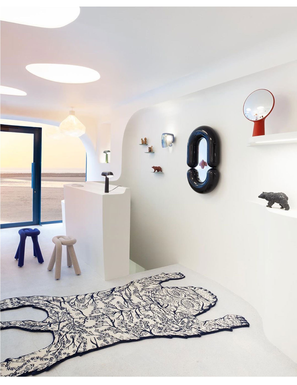 Designer Bold Paper-Clip Stool