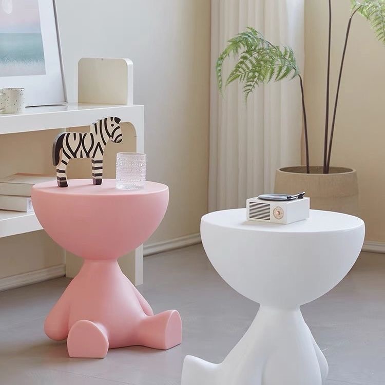 Modern Creamy White Small Tea Table (1 Piece)