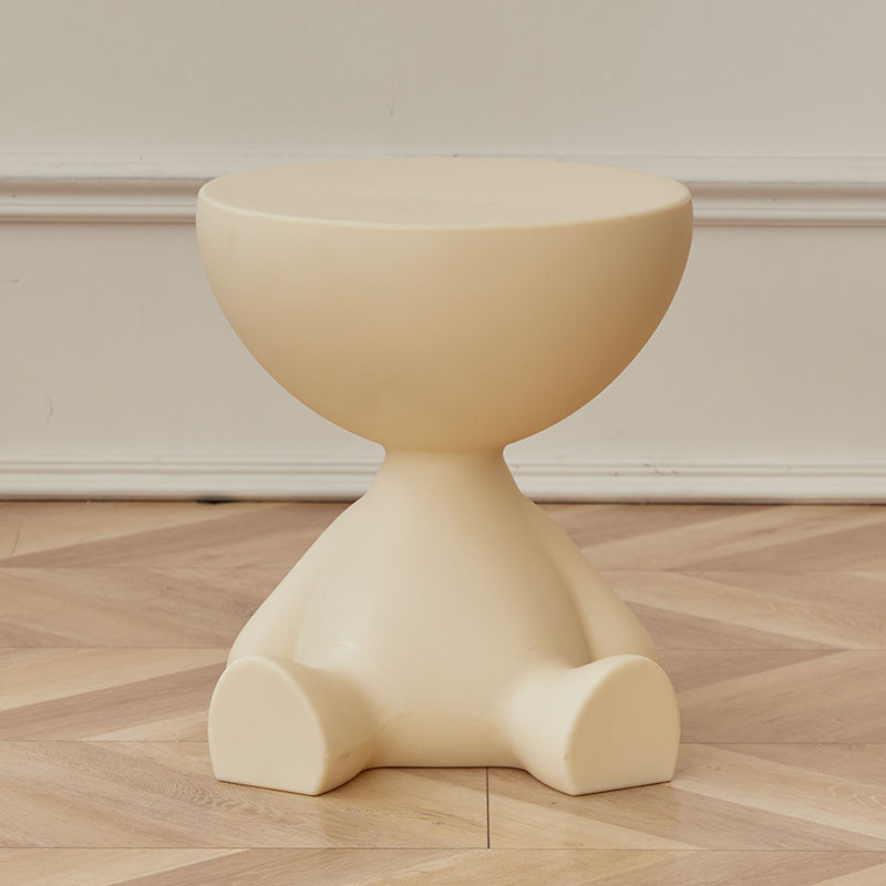 Modern Creamy White Small Tea Table (1 Piece)