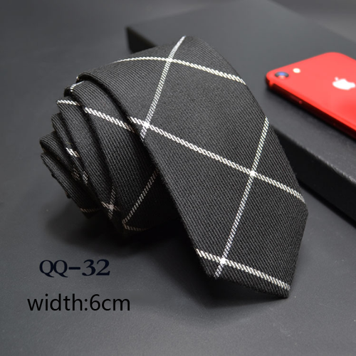 China Tie  Luxury Cravate Linen Wool Blended Necktie Men Slim 6cm Tie
