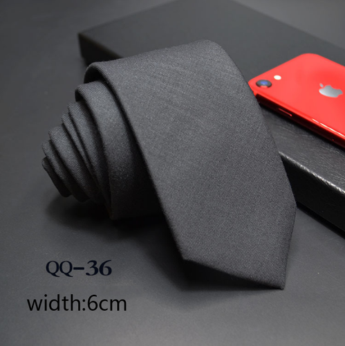 China Tie  Luxury Cravate Linen Wool Blended Necktie Men Slim 6cm Tie