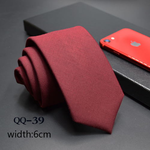 China Tie  Luxury Cravate Linen Wool Blended Necktie Men Slim 6cm Tie