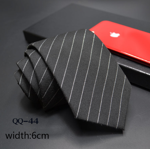 China Tie  Luxury Cravate Linen Wool Blended Necktie Men Slim 6cm Tie