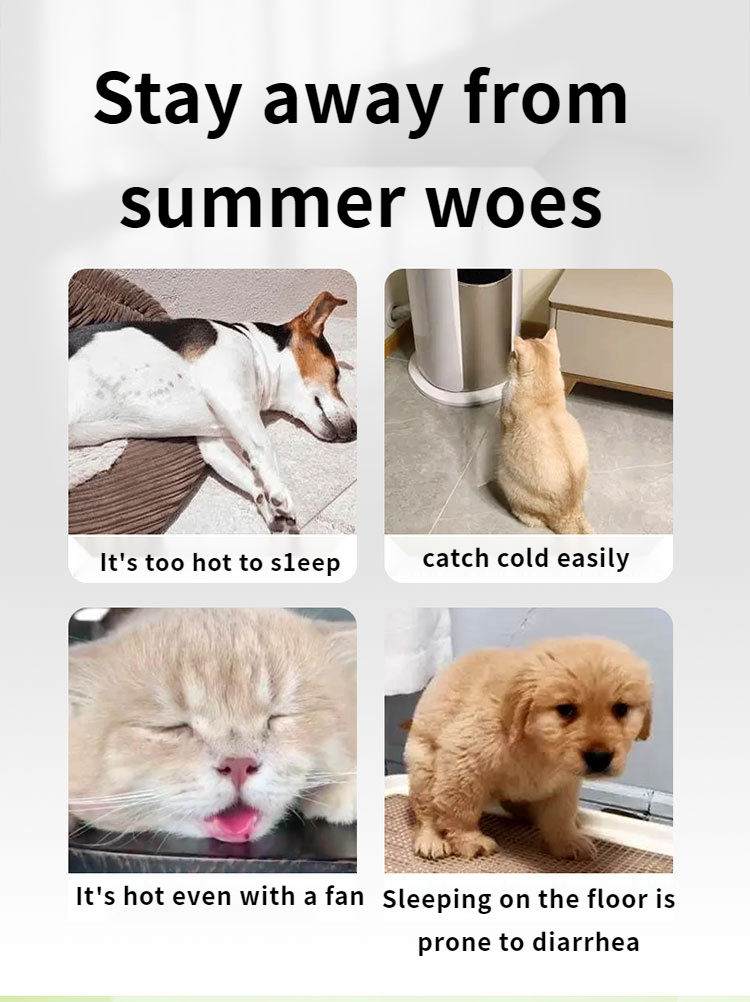 Summer fresh fruit backrest pet dog kennel four seasons cooler breathable teddy kennel spring and summer puppy dog pads