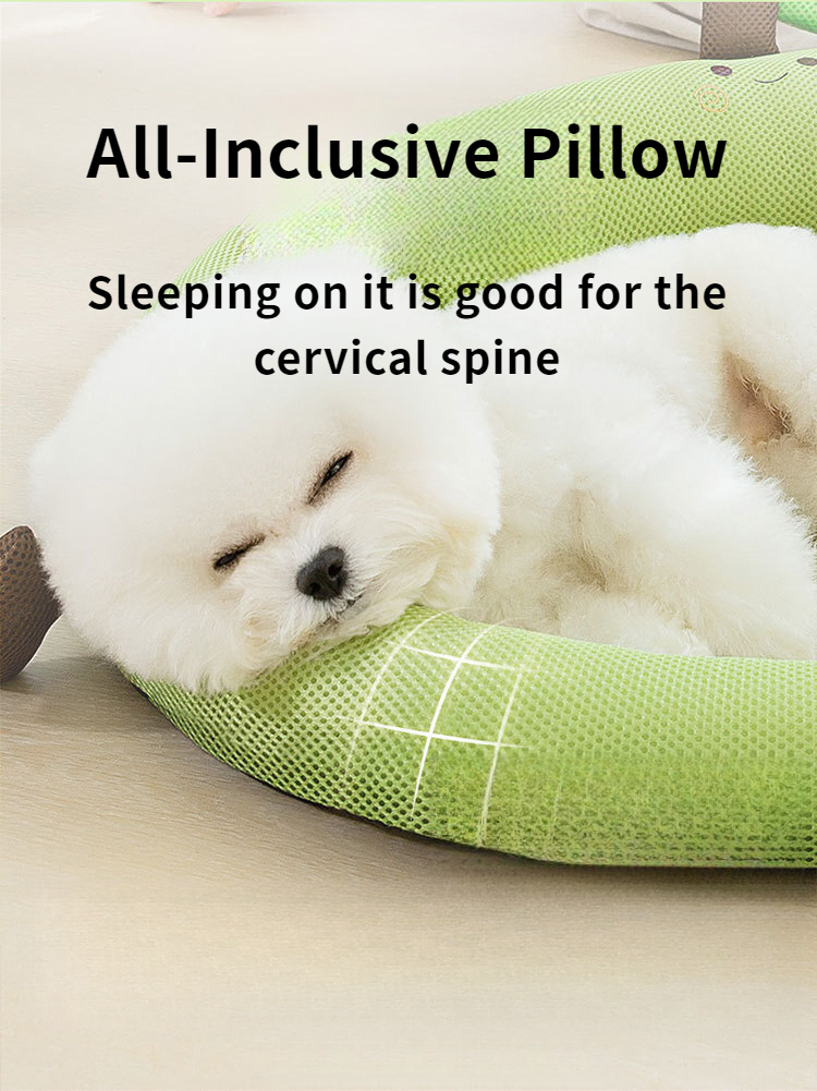 Summer fresh fruit backrest pet dog kennel four seasons cooler breathable teddy kennel spring and summer puppy dog pads