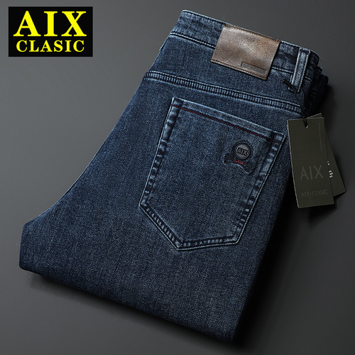 Straight Slim-fit Man Denim Pants Masculino Denim Classic Overalls Trousers