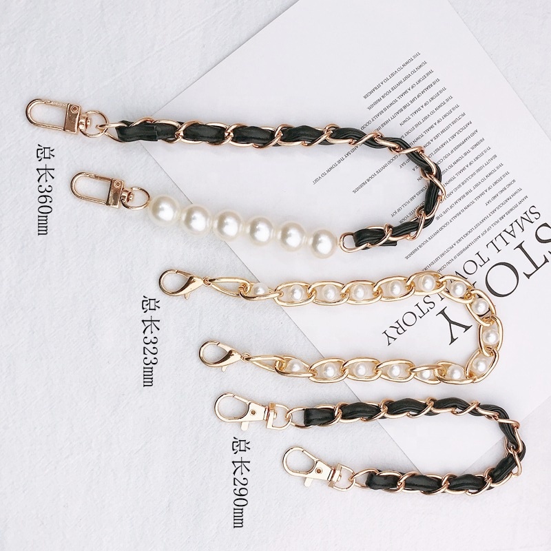 New Arrival Luxury Leather Metal Hanging Free Hands Phone Chain Strap Lanyard Accessories