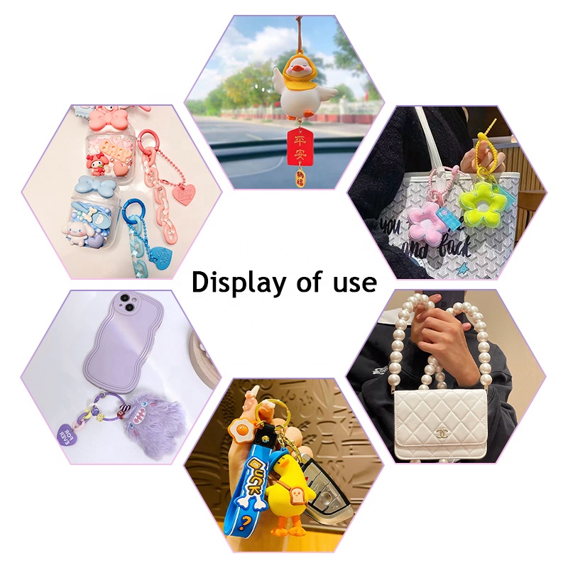 New Arrival Luxury Leather Metal Hanging Free Hands Phone Chain Strap Lanyard Accessories